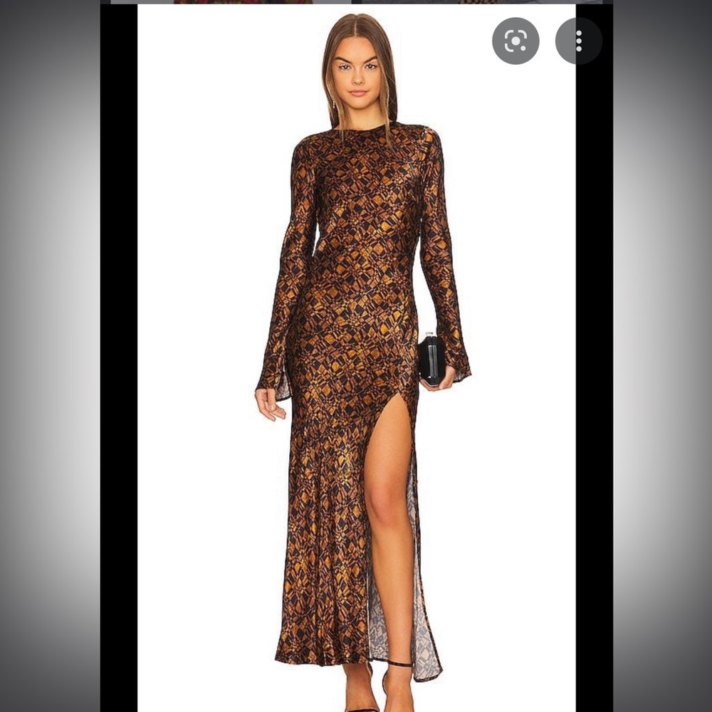 Bec and Ridge CHECKMATE LONG SLEEVE MAXI DRESS